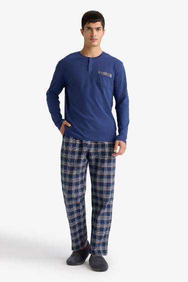Regular Fit Top Bottom 2 Piece Pajama Set