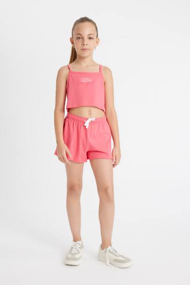 Girl Printed T-Shirt Shorts 2 Piece Set