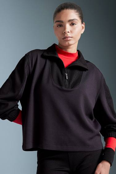 DeFactoFit Oversize Fit Modal Sports Sweatshirt