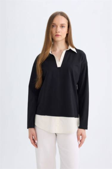 قميص طويل قصة عادية