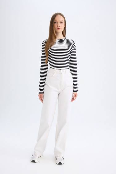 تونيك كم طويل مضلع قصة عادية