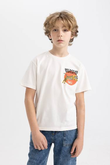 Boy Crew Neck Embroidered T-Shirt