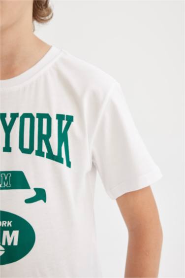 Regular Fit Printed Short Sleeve T-Shirt