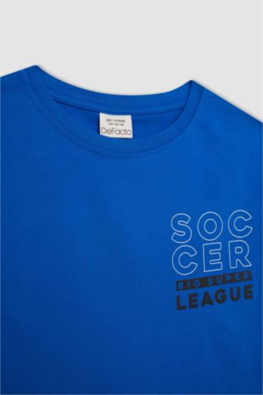 Boy Crew Neck Printed Short Sleeve T-Shirt