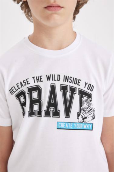Boy Crew Neck Printed T-Shirt