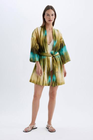 كيمونو بحر قطن قصة عادية من Fall in Love