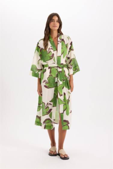 Fall in Love Patterned Cotton Beachwear