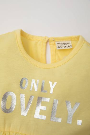 Baby Girl Printed Short Sleeve Dress