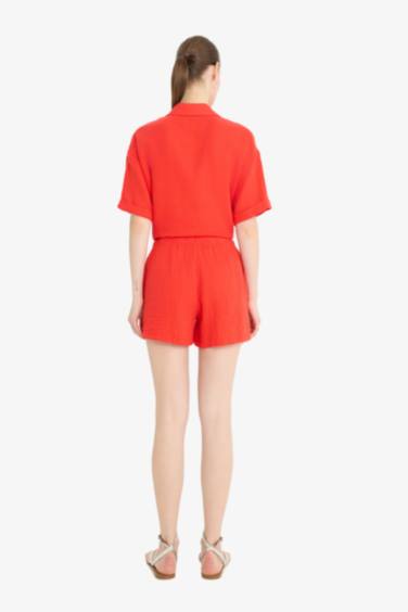 Relax Fıt Müslin Şort - Görsel 7