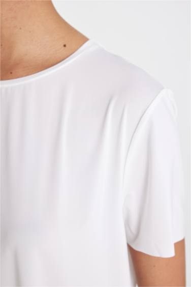 DeFactoFit Standard Fit Crew Neck Sports T-Shirt