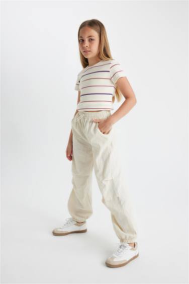 Girl Parachute Jogger Trousers