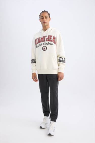 NBA Miami Heat Лицензиялық үлкен пішім бас киімді Свитер