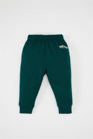 Baby Boy Slogan Printed Thin Sweatshirt Fabric 2 Piece Set