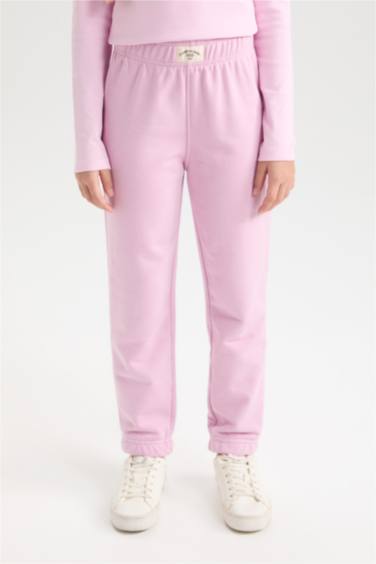 Girl Printed Elastic Waist Jogger Sweatpants