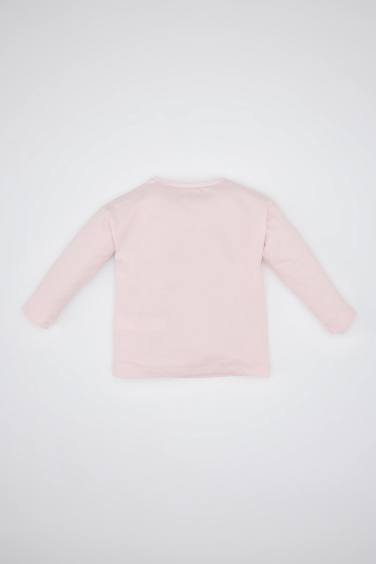 Baby Girl Regular Fit Crew Neck Basic T-Shirt