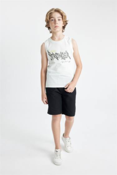 Boy Boy Crew Neck Sleeveless T-Shirt