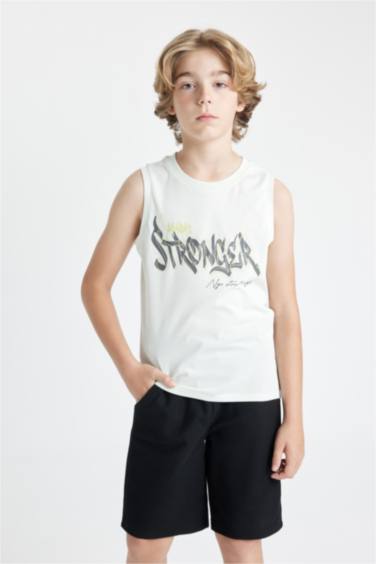 Boy Boy Crew Neck Sleeveless T-Shirt