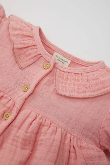 Baby Girl Newborn Muslin Jumpsuit