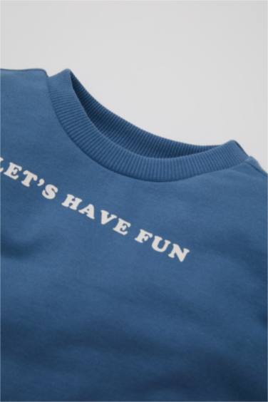 Baby Girl Printed Sweatshirt Sweatpants 2 Piece