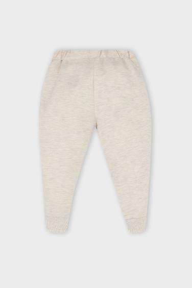 Baby Girl Elastic Waist Basic Sweatpants