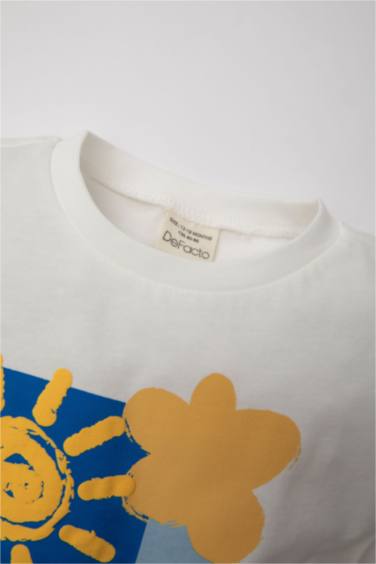 تيشيرت بناتي بنقشة الزهور نص كم قصة عادية