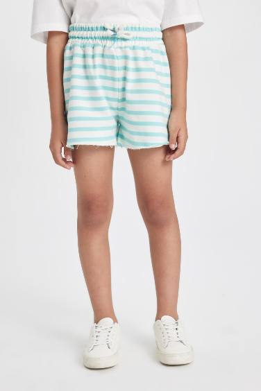 Short Rayé pour Fille