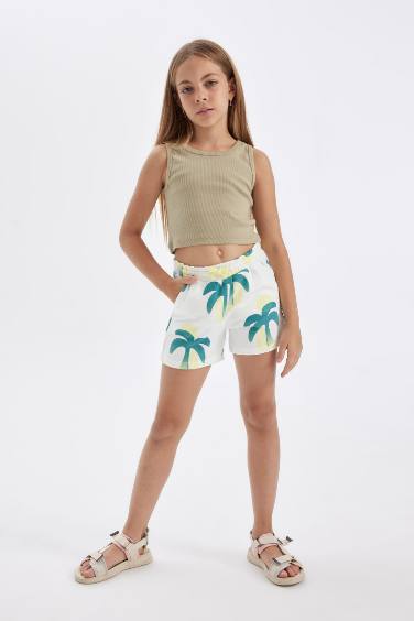 Girl Patterned Shorts