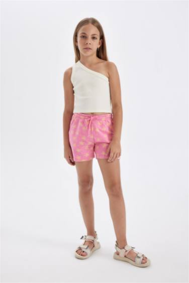 شورت بناتي منقوش