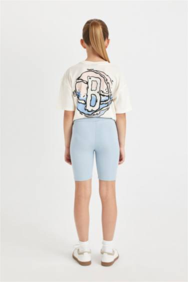 بنطلون ليجن بناتي بايكر مضلع