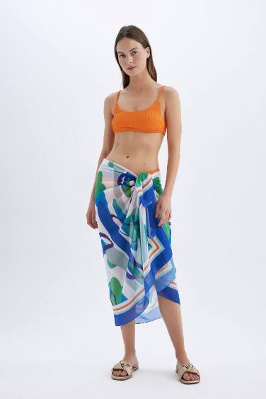 Fall in Love Patterned Voile Beach Skirt