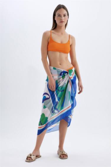 Fall in Love Patterned Voile Beach Skirt