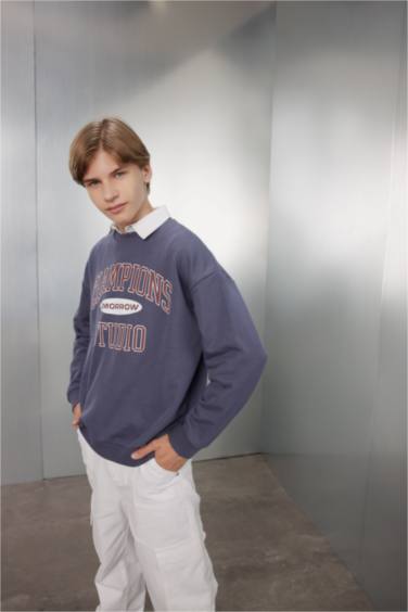 سويت شيرت للمدرسه اولادي اوفر سايز