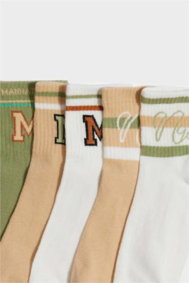 جوارب قصيرة قطن نسائي - 5 قطع