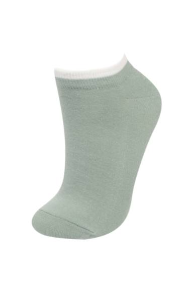 Woman Animal Print 3 Piece Cotton Ankle Socks