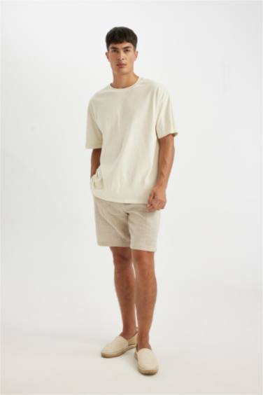 Relax Fit Cotton Bermuda Shorts