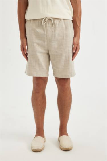 Relax Fit Cotton Bermuda Shorts