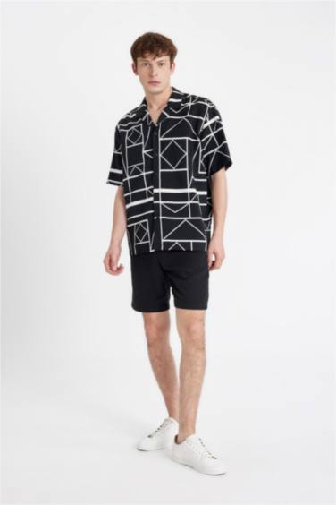 Relax Fit Pamuklu Bermuda Şort