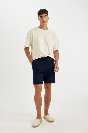 Relax Fit Cotton Bermuda Shorts