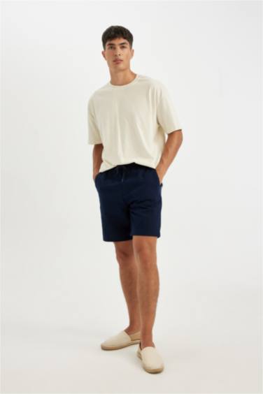 Relax Fit Cotton Bermuda Shorts