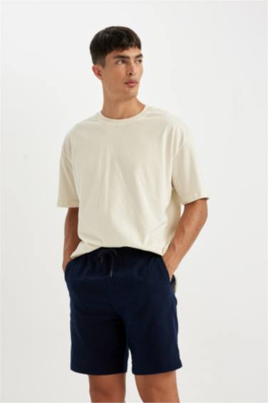 Relax Fit Cotton Bermuda Shorts