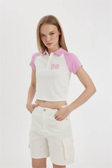 T-Shirt Slim imprimé à manches courtess