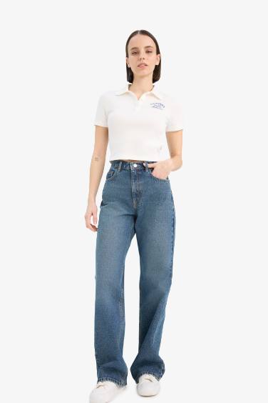 Slim Fit Slogan Pattern modal Short Sleeve T-Shirt