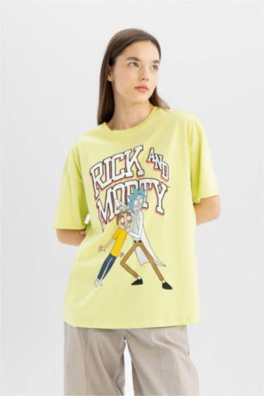 Футболка с коротким рукавом оверсайз с круглым вырезом с принтом для женщин Coool