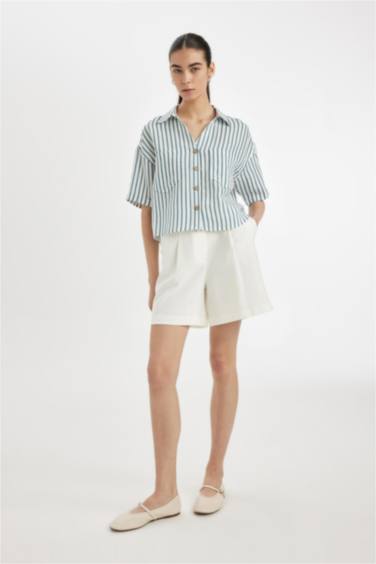 High Waist Wide Leg Shorts