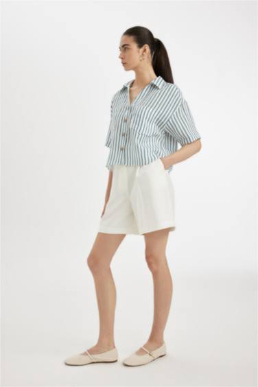 High Waist Wide Leg Shorts