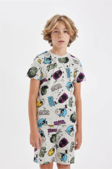 سيت بجامة ولادي قصة عادية من مارفل - قطعتين