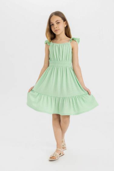 Платье на бретельках для девочек