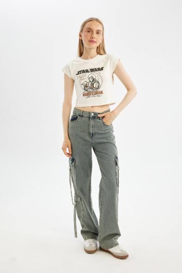 تيشيرت نص كم واسع من ستار ورز