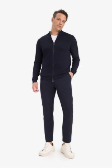 Standard Fit Turtleneck Knitwear Cardigan