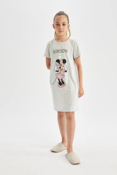 Girl Disney Mickey & Minnie Short Sleeve Dress